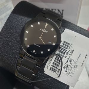 Citizen AU1065-58G Axiom Men's 40mm Black Dial Stainless Steel Watch $425